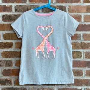 Cat & Jack Giraffes in Love T-shirt- 10/12